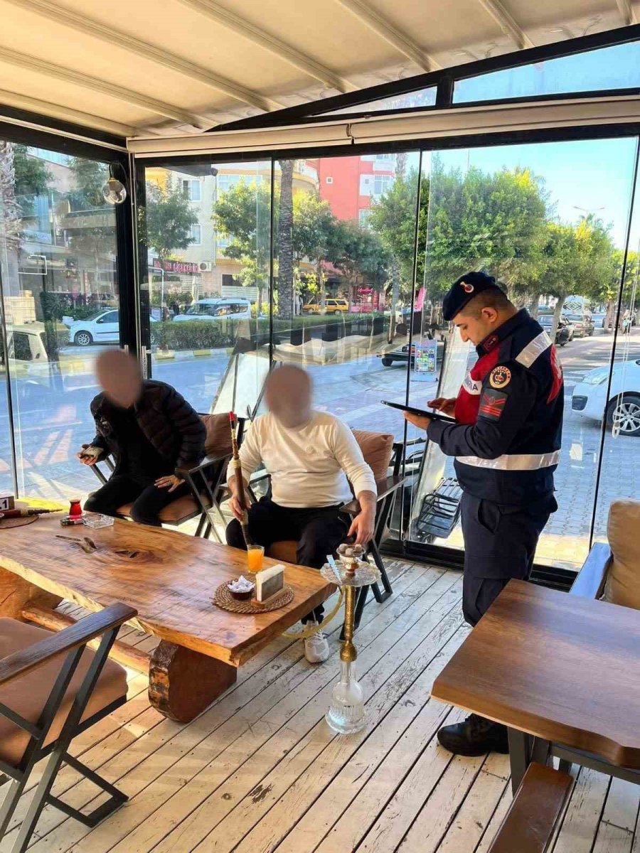 Jandarmadan "nargilelik Tütün Mamulü Sunum Uygunluk Belgesi" Denetimi