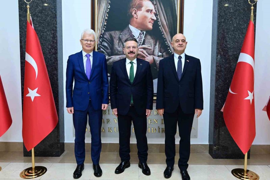 Polonya Ve Litvanya’nın Ankara Büyükelçileri’nden Vali Aksoy’a Ziyaret