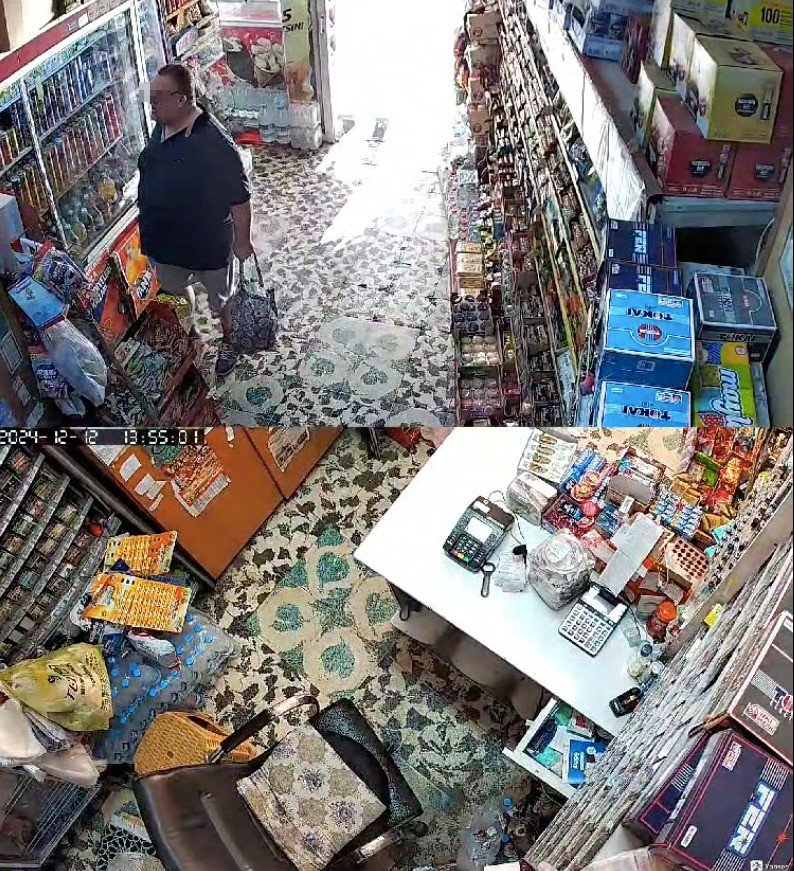 İşyeri Sahibi Namaz Kılarken Alman Turist Çantasını Doldurdu