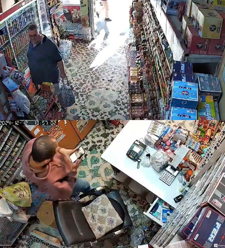 İşyeri Sahibi Namaz Kılarken Alman Turist Çantasını Doldurdu