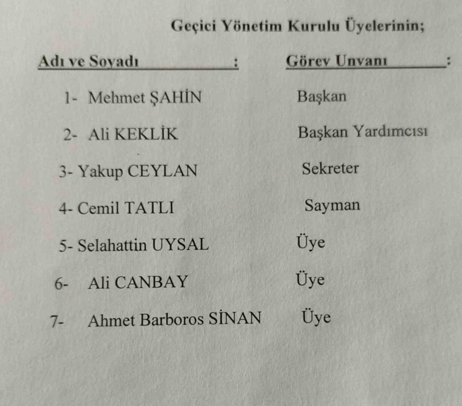 Mut’ta Muhtarlar Türkiye Muhtarlar Federasyonundan İstifa Ederek Dernek Kurdu