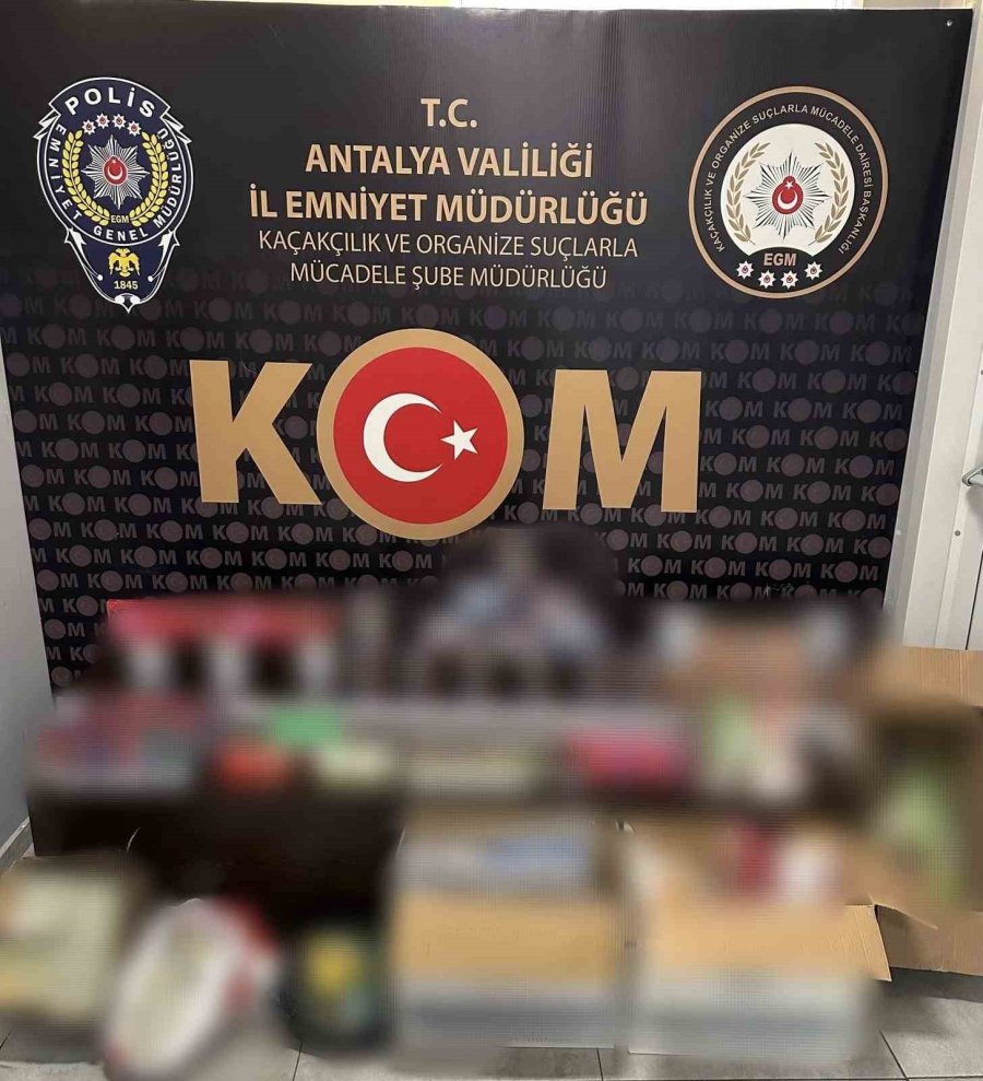 Antalya’da Yılbaşı Öncesi 1185 Litre Kaçak İçki Ele Geçirildi