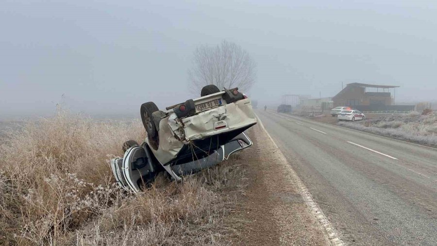 Gizli Buzlanma Kazaya Sebep Oldu, 1 Kişi Yaralandı