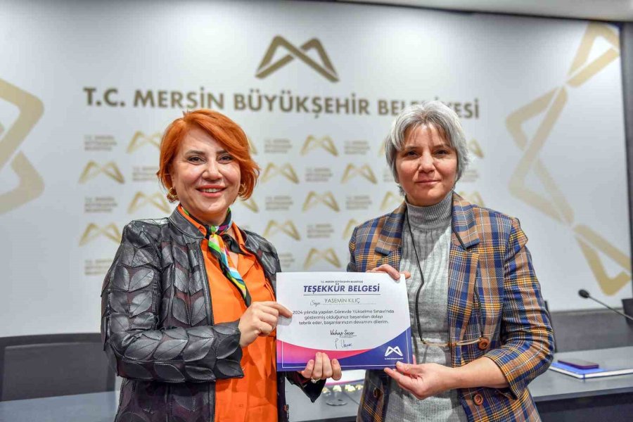 Mersin Büyükşehir Belediyesinde 47 Memur ’şef’ Kadrosuna Yükseldi