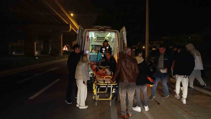 Kullandığı Motosikletle Sürüklenip Ölümden Döndü, Acıyla Feryat Etti