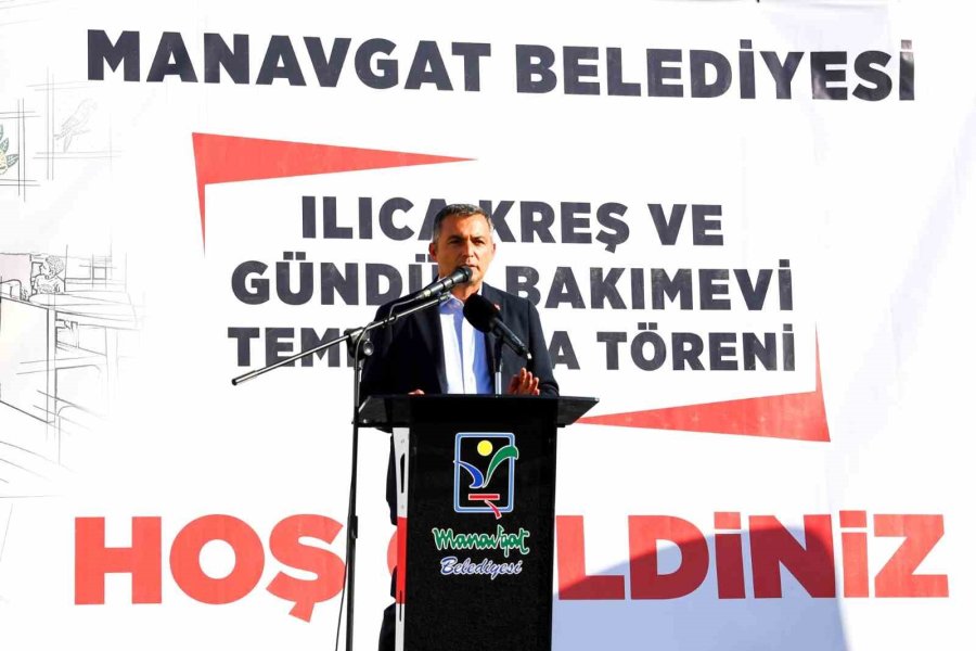 Manavgat’ta Yeni Kreş Ve Gündüz Bakımevi İçin Temel Atıldı