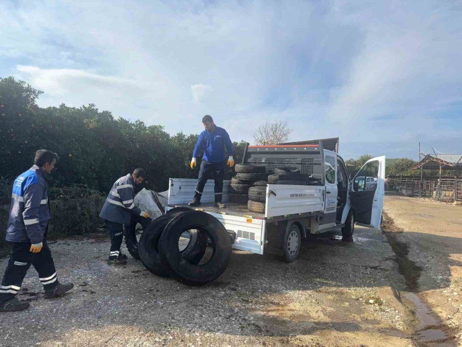 Sineklerin Üreme Alanı Lastikler Toplanıyor