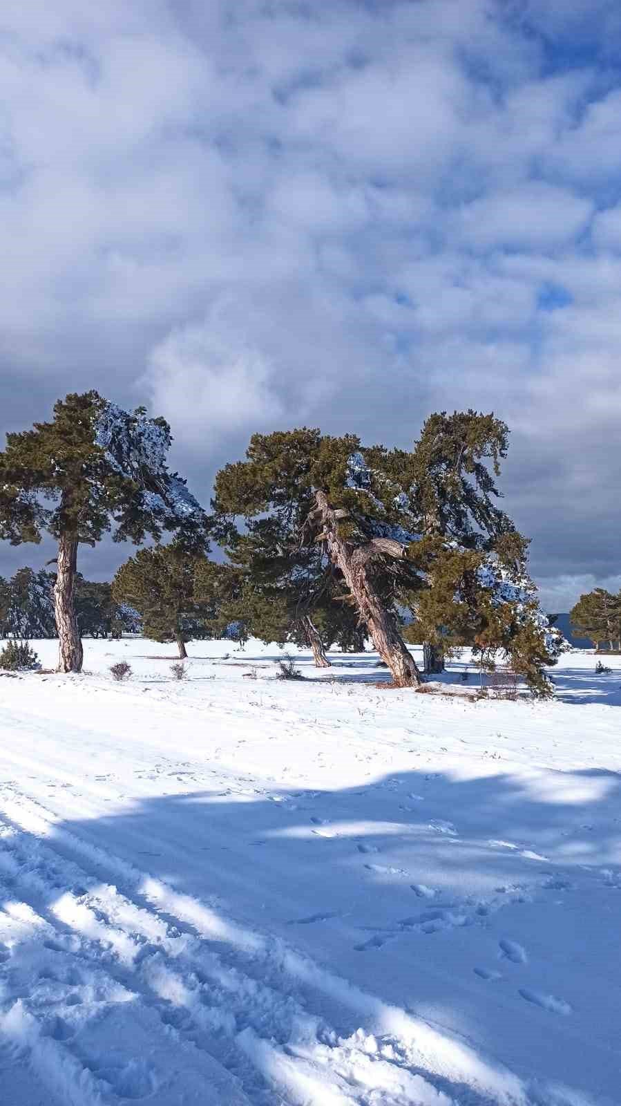 Kırka Mahallesi Beyaza Büründü