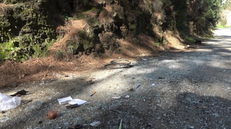 Alanya’da Direksiyon Hakimiyetini Kaybeden Otomobil Takla Attı : 1 Yaralı