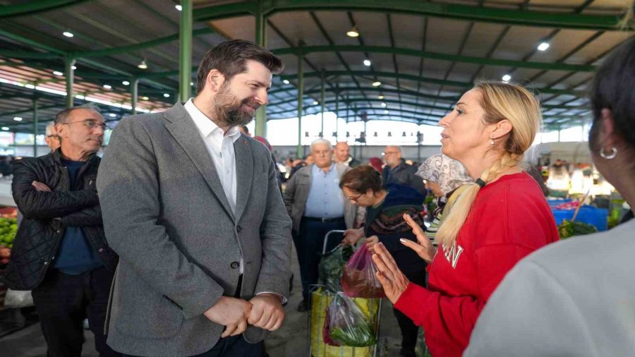 Başkan Boltaç, Kırklarsırtı Pazarında Esnaf Ve Vatandaşlarla Buluştu