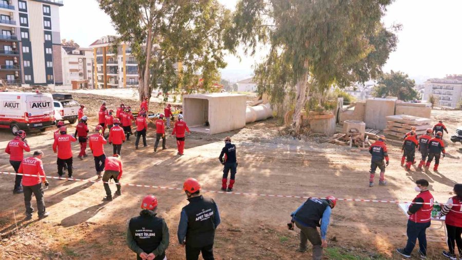 Alanya’da 6 Saat Süren Deprem Tatbikatı