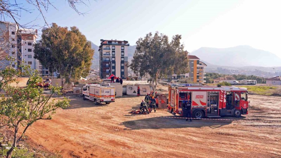 Alanya’da 6 Saat Süren Deprem Tatbikatı