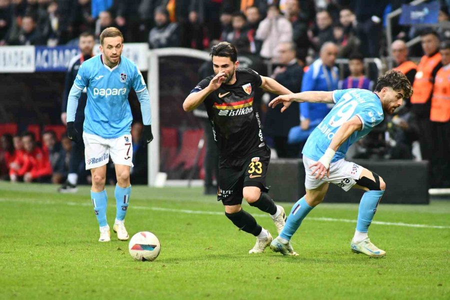 Trendyol Süper Lig: Kayserispor: 0 - Trabzonspor: 0 (maç Sonucu)