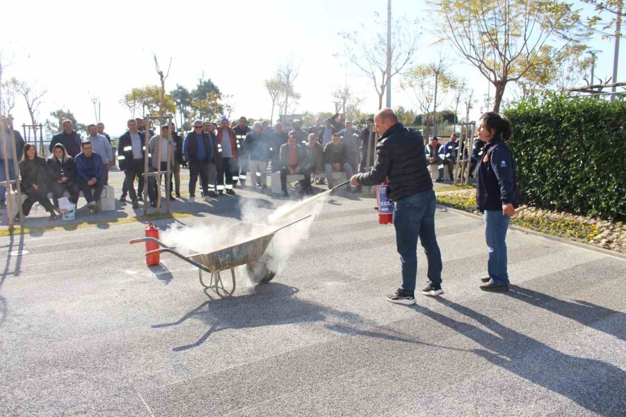 Manavgat Ve Kemer’de Yangın Söndürme Tatbikatlı Eğitim