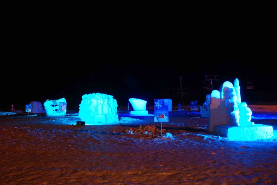 Erciyes’te Kar Uluslararası Sanata Dönüşecek
