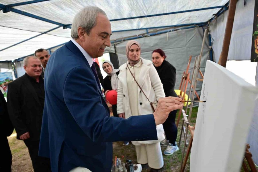 Kepez’de Çocuklar Ve Gençler İçin ‘sanat Çadırı’ Açıldı