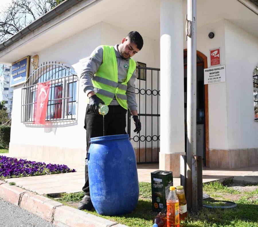 Konyaaltı’nda Atık Yağlar Geri Dönüşüm İçin Toplanıyor