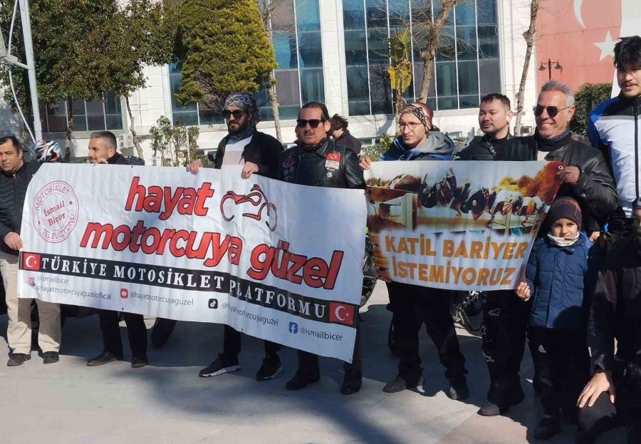 Motosiklet Tutkunları ‘motorcu Dostu Bariyer’ İstedi