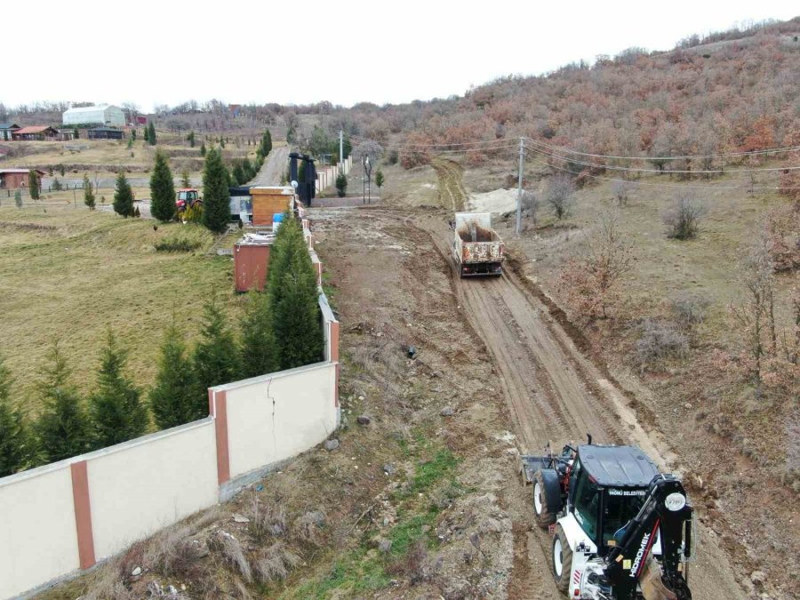 İnönü’de Stabilize Yol Çalışması Yapıldı