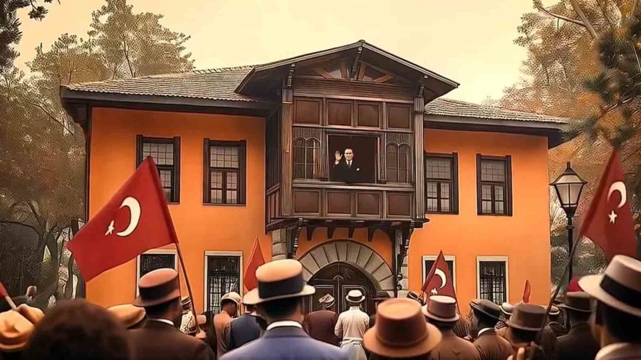 Atatürk’ün Antalya’ya Gelişi Yapay Zeka İle Kepez’de Canlandırıldı