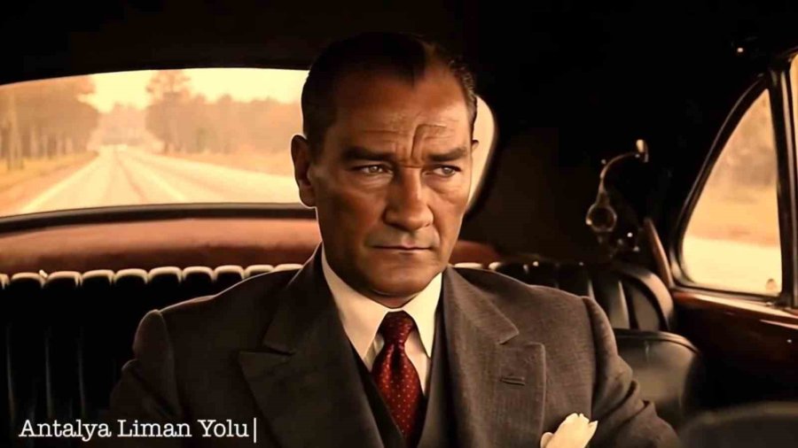 Atatürk’ün Antalya’ya Gelişi Yapay Zeka İle Kepez’de Canlandırıldı