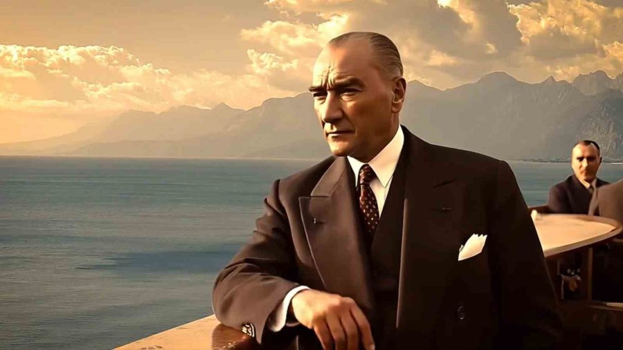Atatürk’ün Antalya’ya Gelişi Yapay Zeka İle Kepez’de Canlandırıldı