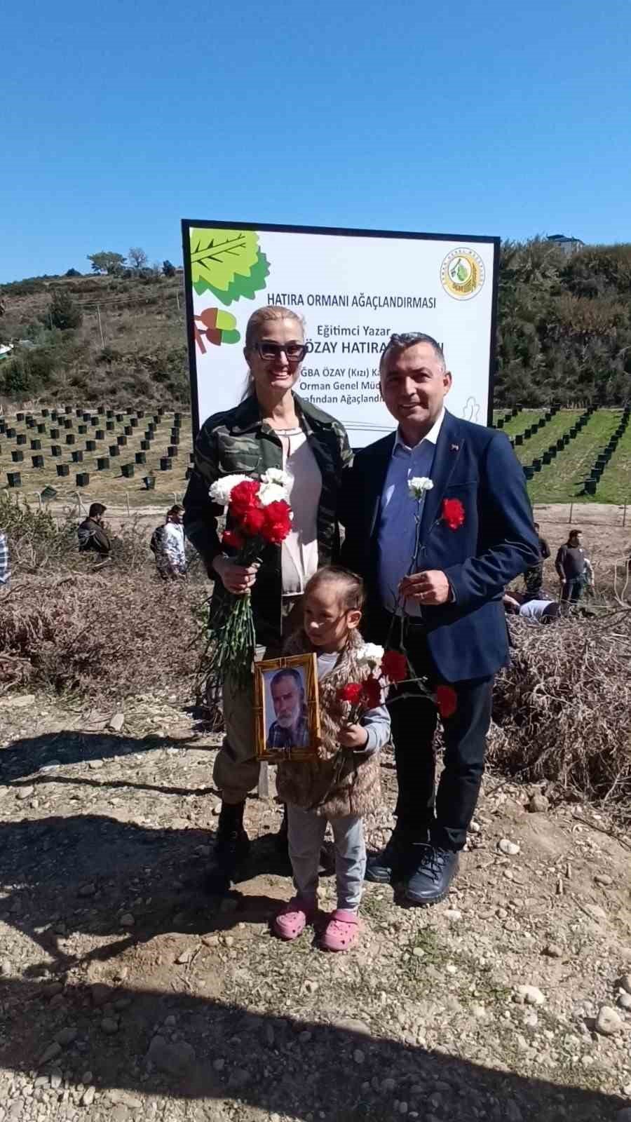 İlhan Özay Hatıra Ormanı’nda Fidan Dikimi Yapıldı