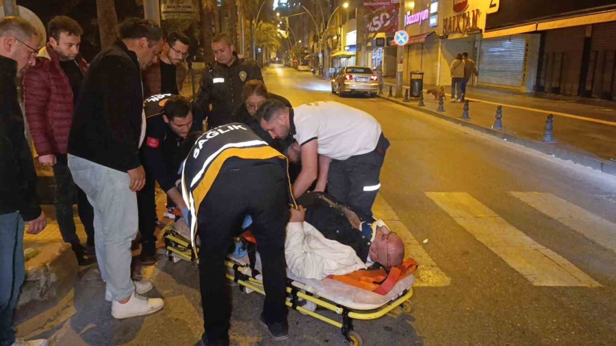 Otomobilin Yaya Geçidinde Çarptığı Kişi Yaralandı