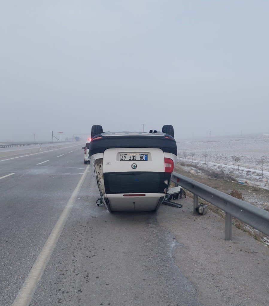 Karapınar’da Otomobil Takla Attı: 1 Yaralı