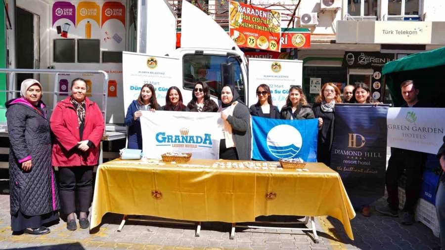 Alanya’da Dünya Su Günü’nde Su Tasarruf Aparatı Dağıtıldı