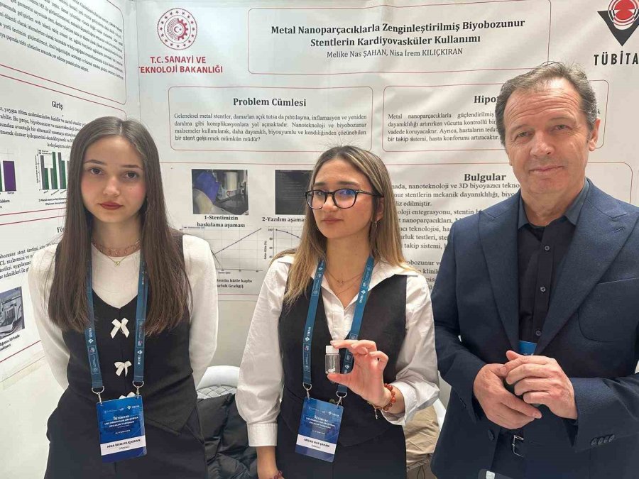 Lise Öğrencilerinden ‘nano Parçacıklı’ Stent
