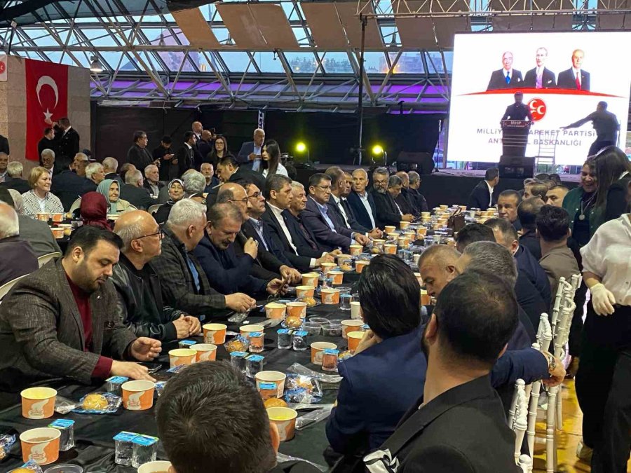 Antalya’da Mhp’liler İftar Yemeğinde Buluştu