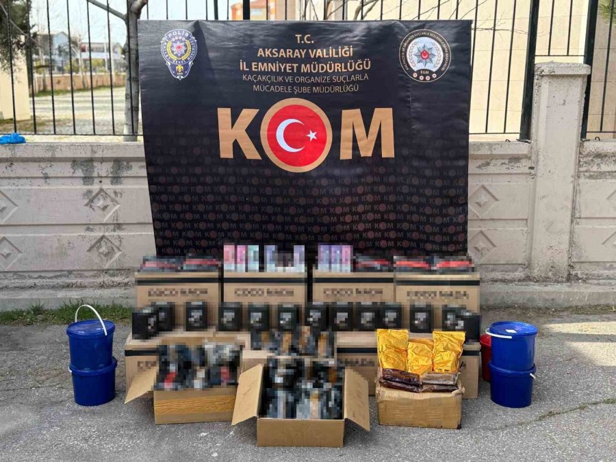 Aksaray’da 7 Farklı Kaçakçılık Operasyonu: 6 Gözaltı