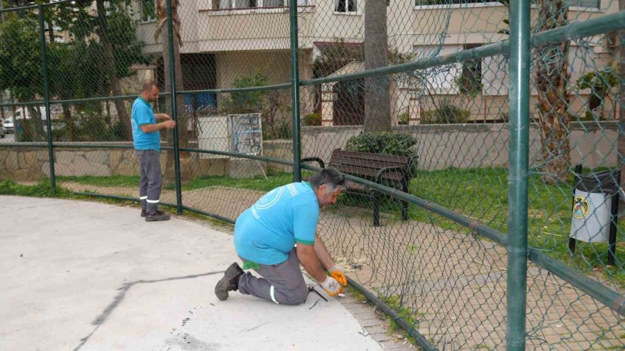 Alanya’da Park Ve Bahçelerde Yenileme Çalışması