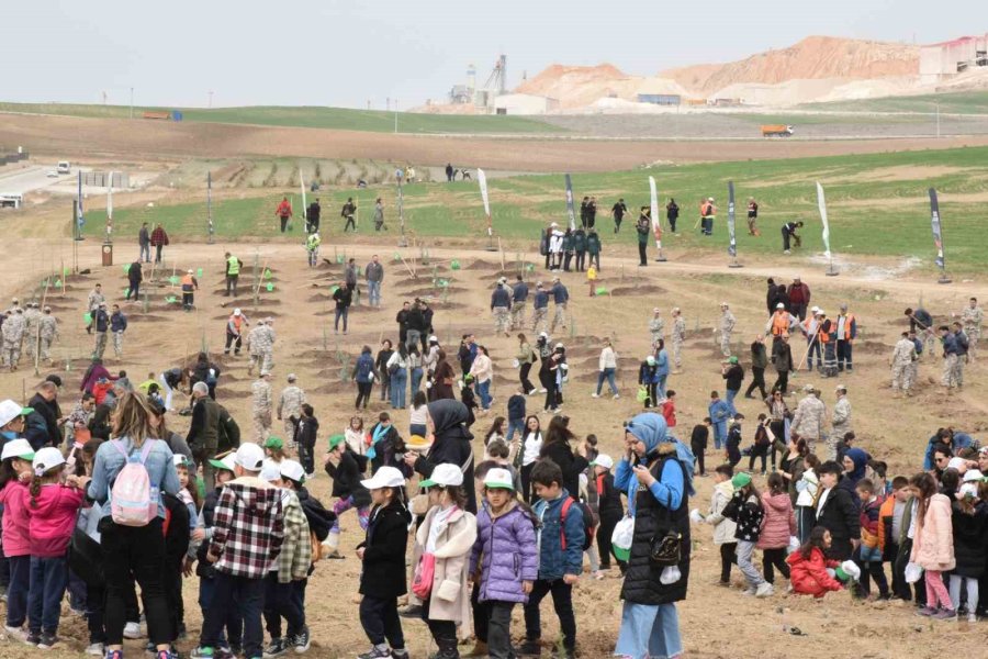 Eskişehir’de Ağaç Bayramında 6 Bin Fidan Toprakla Buluştu