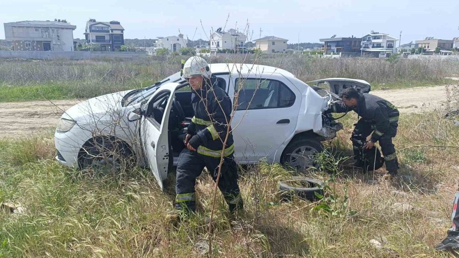 İki Araç Çarpıştı, Sürücüler Hastaneye Gitmedi