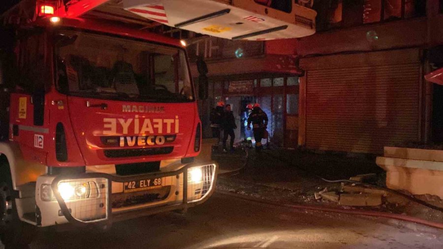 Konya’da Matbaada Yangın Paniği