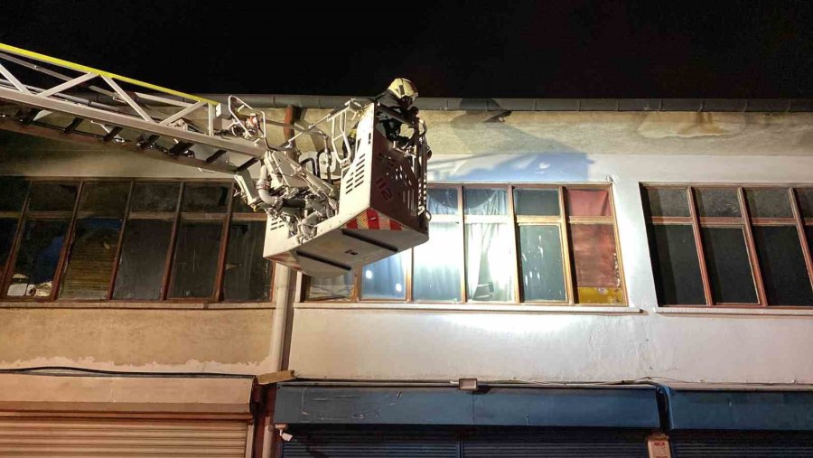 Konya’da Matbaada Yangın Paniği