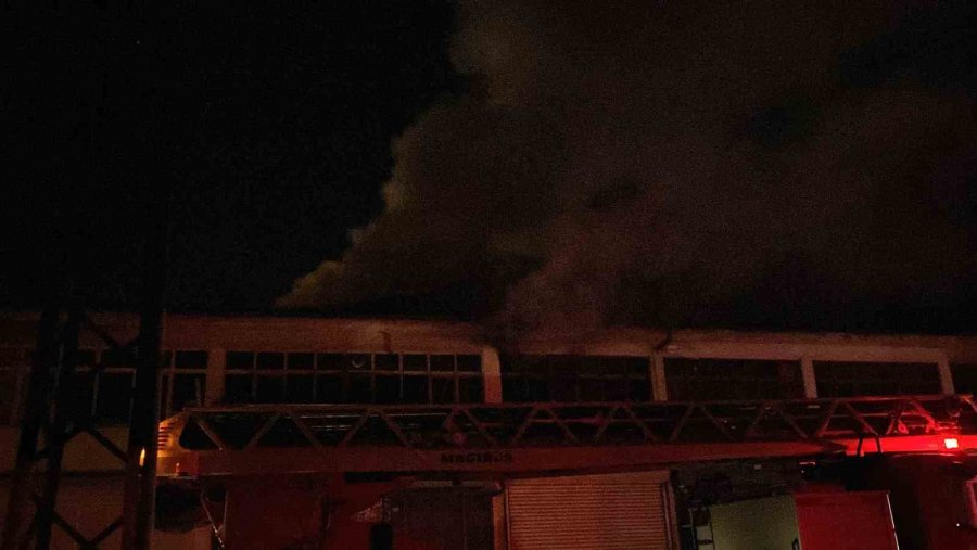 Konya’da Matbaada Yangın Paniği