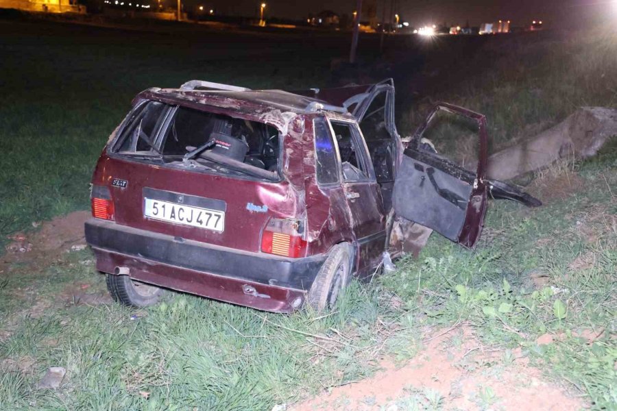 Alkollü Olarak Trafiğe Çıktı, Şarampole Yuvarlandı