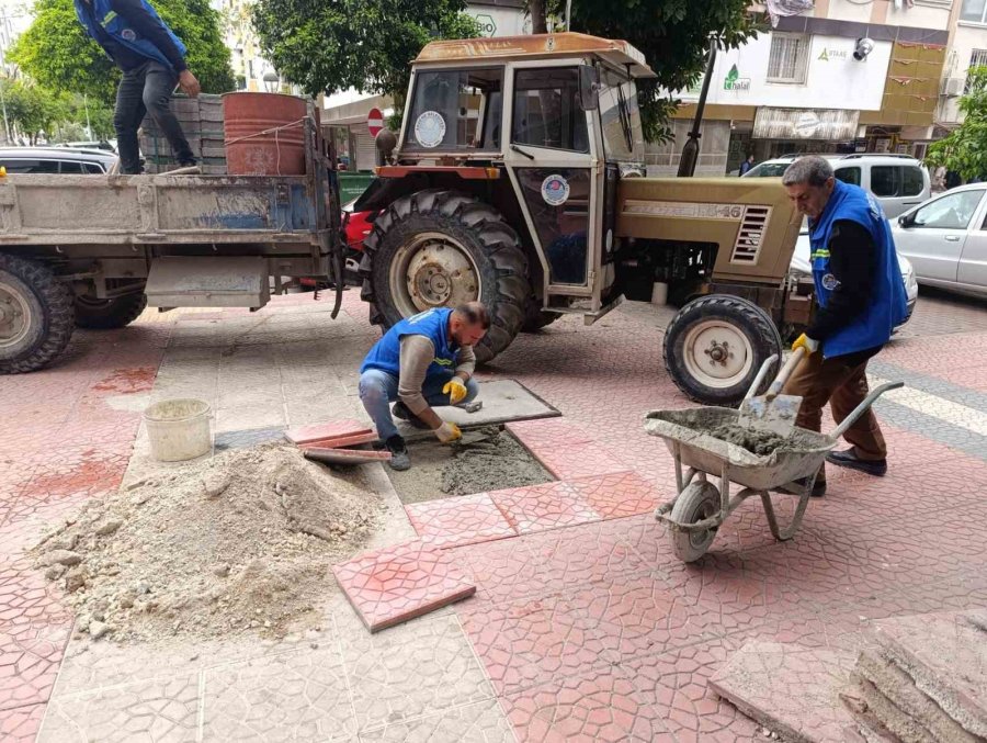 Akdeniz Sokaklarında Yenileme Ve Düzenleme Çalışmaları Sürüyor