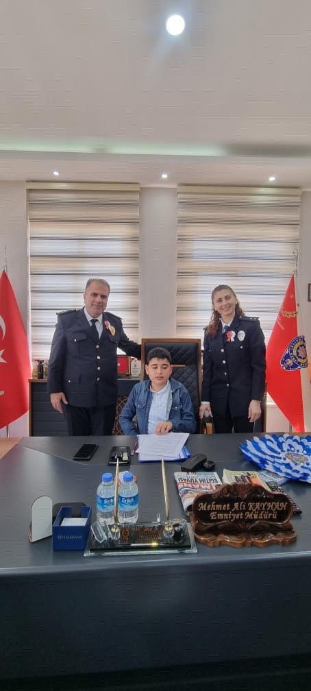 Gazipaşa’da Özel Öğrencilerden Emniyet Müdürlüğü’ne Ziyaret