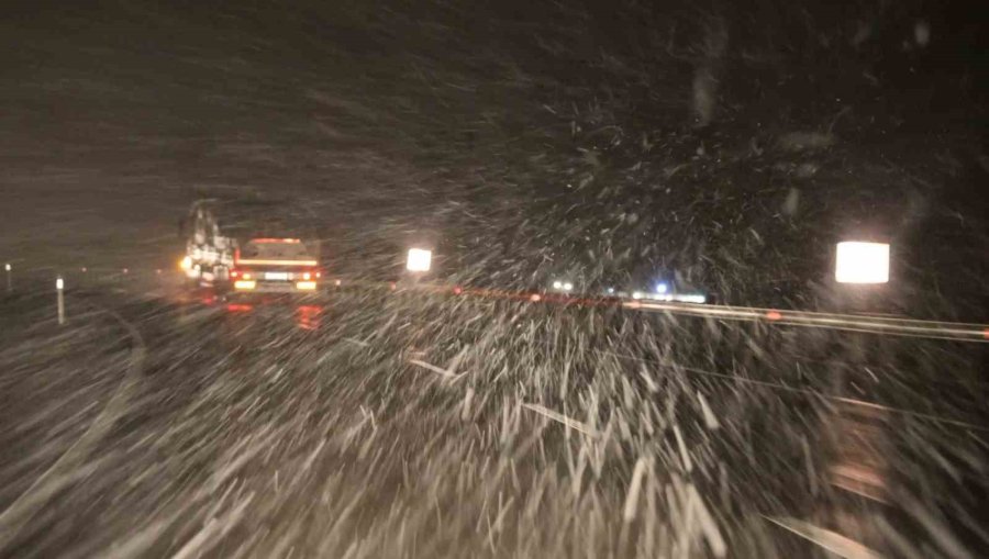 Aksaray’da Kar Yağışı Yeniden Başladı