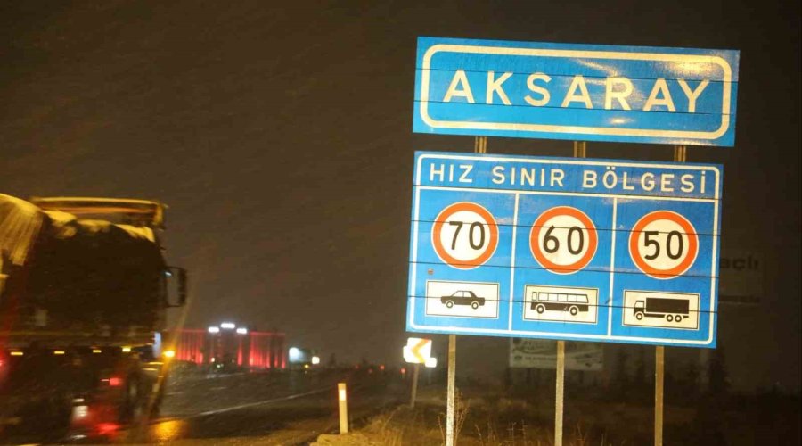 Aksaray’da Kar Yağışı Yeniden Başladı