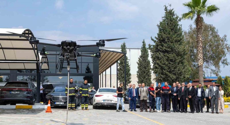 Mersin Osb’de ’yangın Müdahale İnsansız Hava Aracı’ Göreve Başladı