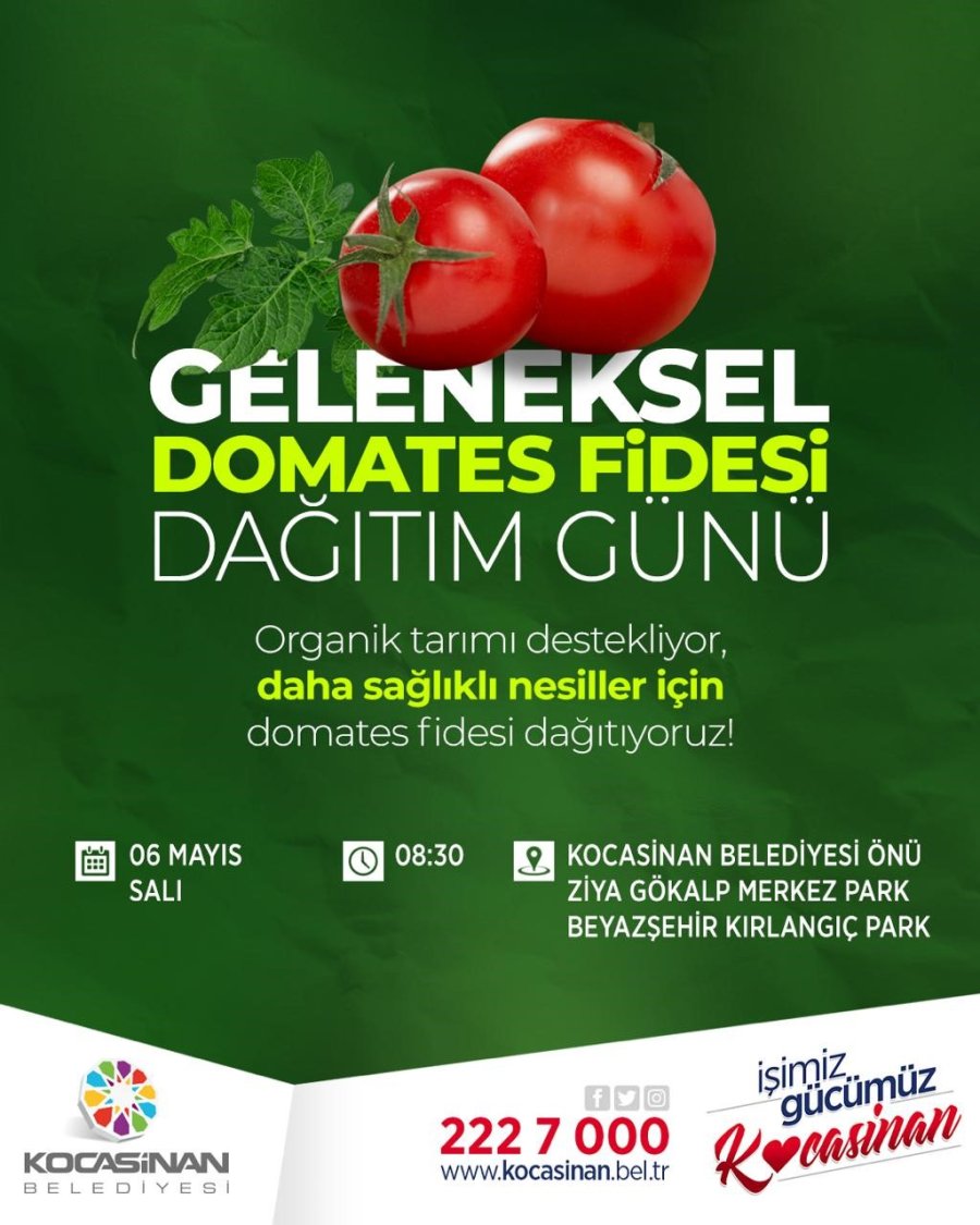 Başkan Çolakbayrakdar’dan Organik Domates Fidesi Dağıtımına Davet