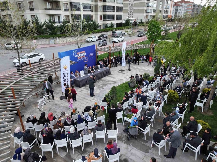 Karatay’da Hizmetler Masaya Yatırıldı