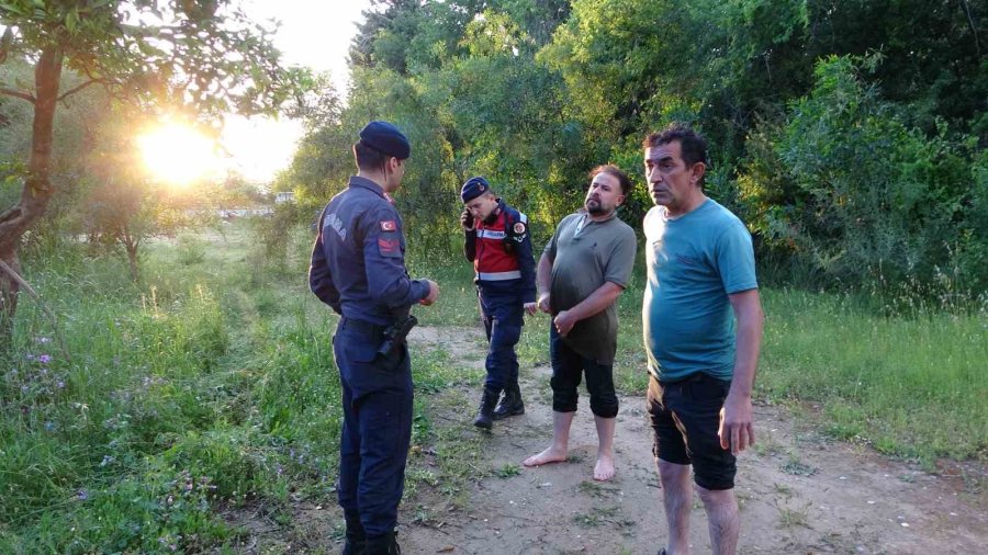 Suların Yükseldiğini Fark Etmeyince Irmaktaki Adacıkta Mahsur Kaldılar