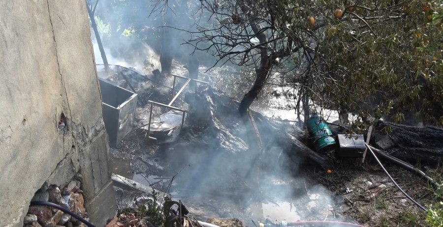 Alanya’da Anız Yangının Sıçradığı Daire Küle Döndü