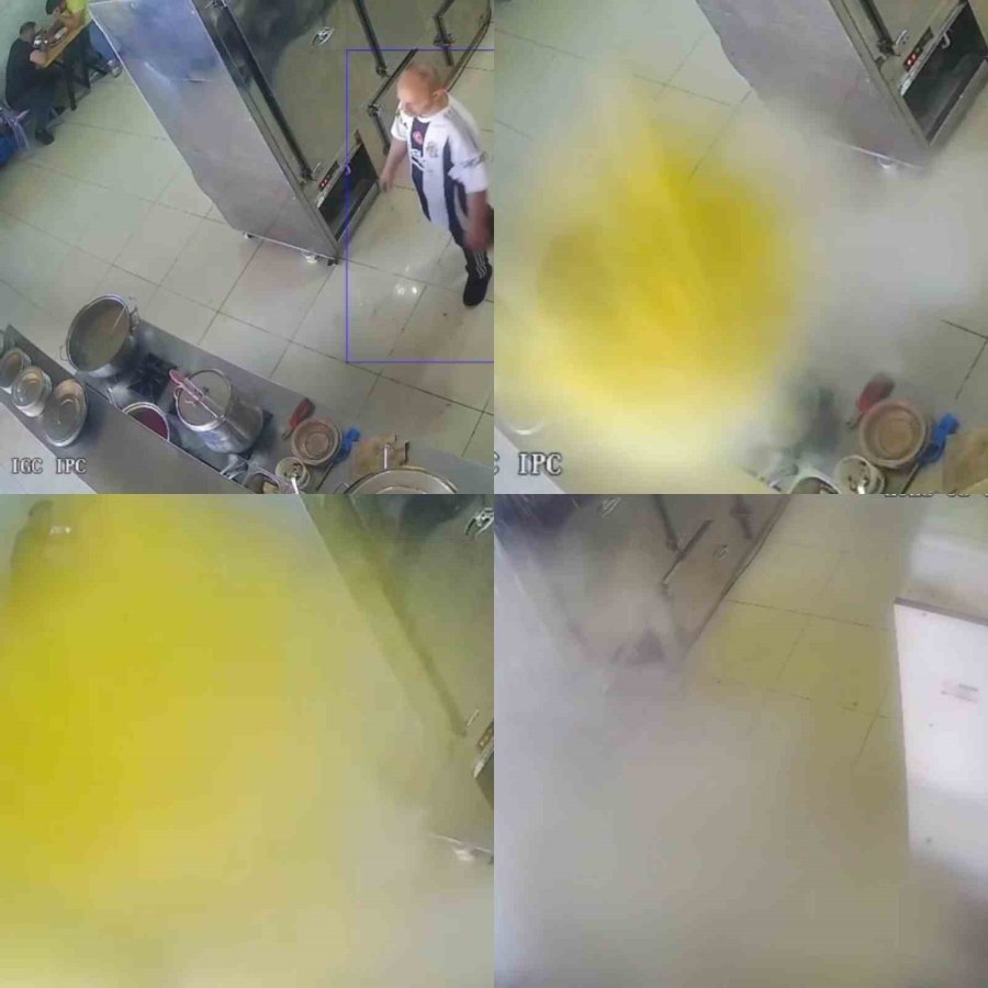 Düdüklü Tencere Patladı, Lokanta Çalışanı Saniyelerle Kurtuldu: O Anlar Kamerada